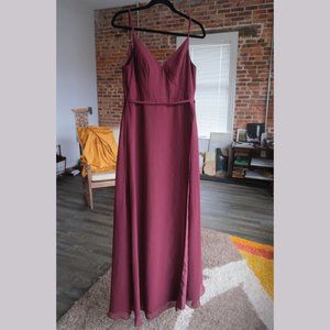 Azazie Tajera Bridesmaid Dress - Cabernet